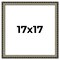 17x17 Museum-Quality Picture Frame with UV-Resistant Acrylic & Acid-Free Backing, Available in 4 Finishes - Gold, Silver, Bronze, and Black